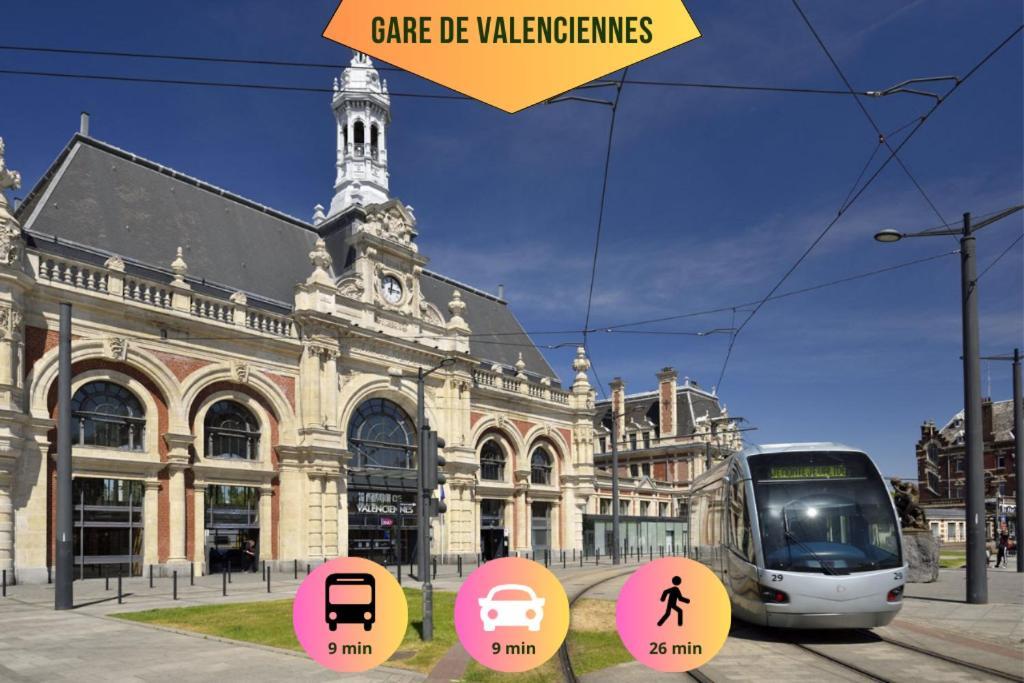 Ideal Pro & Couple - 2 Logements Theme Boho Chic Rdc & Dandy 1Er Etage - Quartier Calme - Jardin - Wifi Hd - Smart Tv - Parking Gratuit - Proche Centre & Transports - Ask Home Valenciennes Eksteriør billede