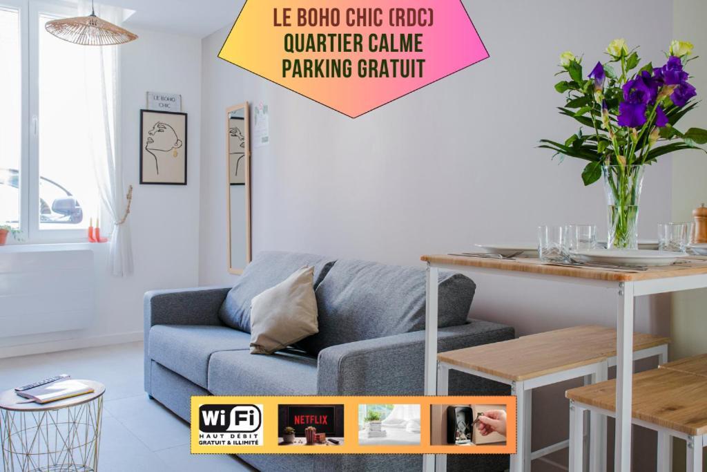 Ideal Pro & Couple - 2 Logements Theme Boho Chic Rdc & Dandy 1Er Etage - Quartier Calme - Jardin - Wifi Hd - Smart Tv - Parking Gratuit - Proche Centre & Transports - Ask Home Valenciennes Eksteriør billede