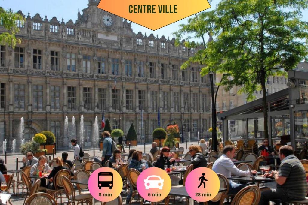 Ideal Pro & Couple - 2 Logements Theme Boho Chic Rdc & Dandy 1Er Etage - Quartier Calme - Jardin - Wifi Hd - Smart Tv - Parking Gratuit - Proche Centre & Transports - Ask Home Valenciennes Eksteriør billede
