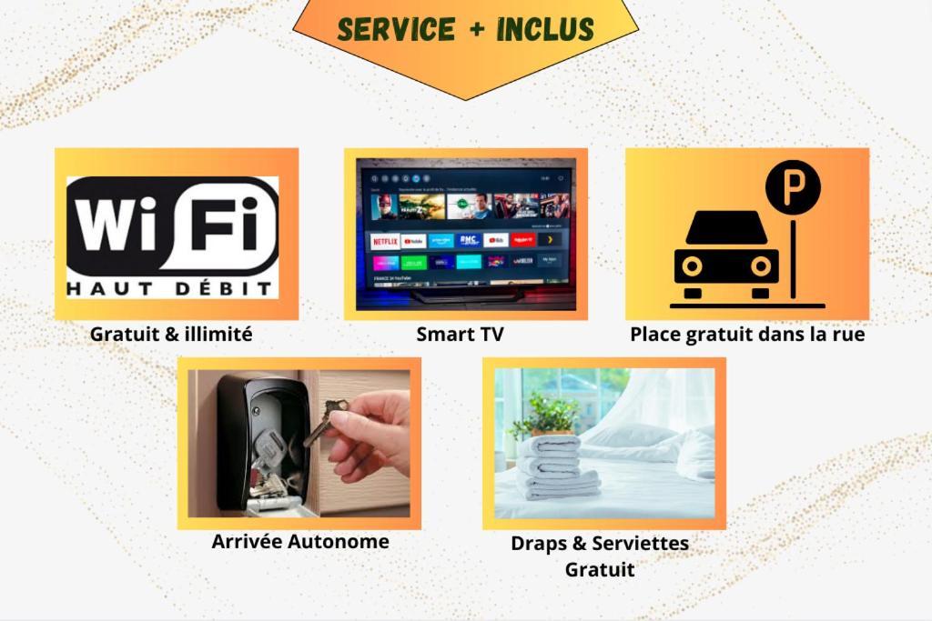 Ideal Pro & Couple - 2 Logements Theme Boho Chic Rdc & Dandy 1Er Etage - Quartier Calme - Jardin - Wifi Hd - Smart Tv - Parking Gratuit - Proche Centre & Transports - Ask Home Valenciennes Eksteriør billede