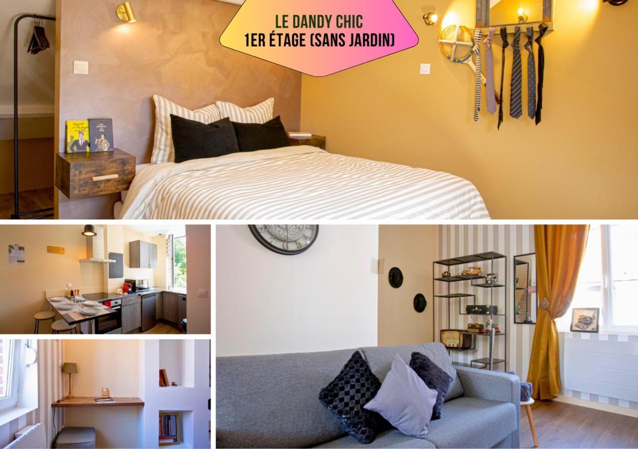Ideal Pro & Couple - 2 Logements Theme Boho Chic Rdc & Dandy 1Er Etage - Quartier Calme - Jardin - Wifi Hd - Smart Tv - Parking Gratuit - Proche Centre & Transports - Ask Home Valenciennes Eksteriør billede