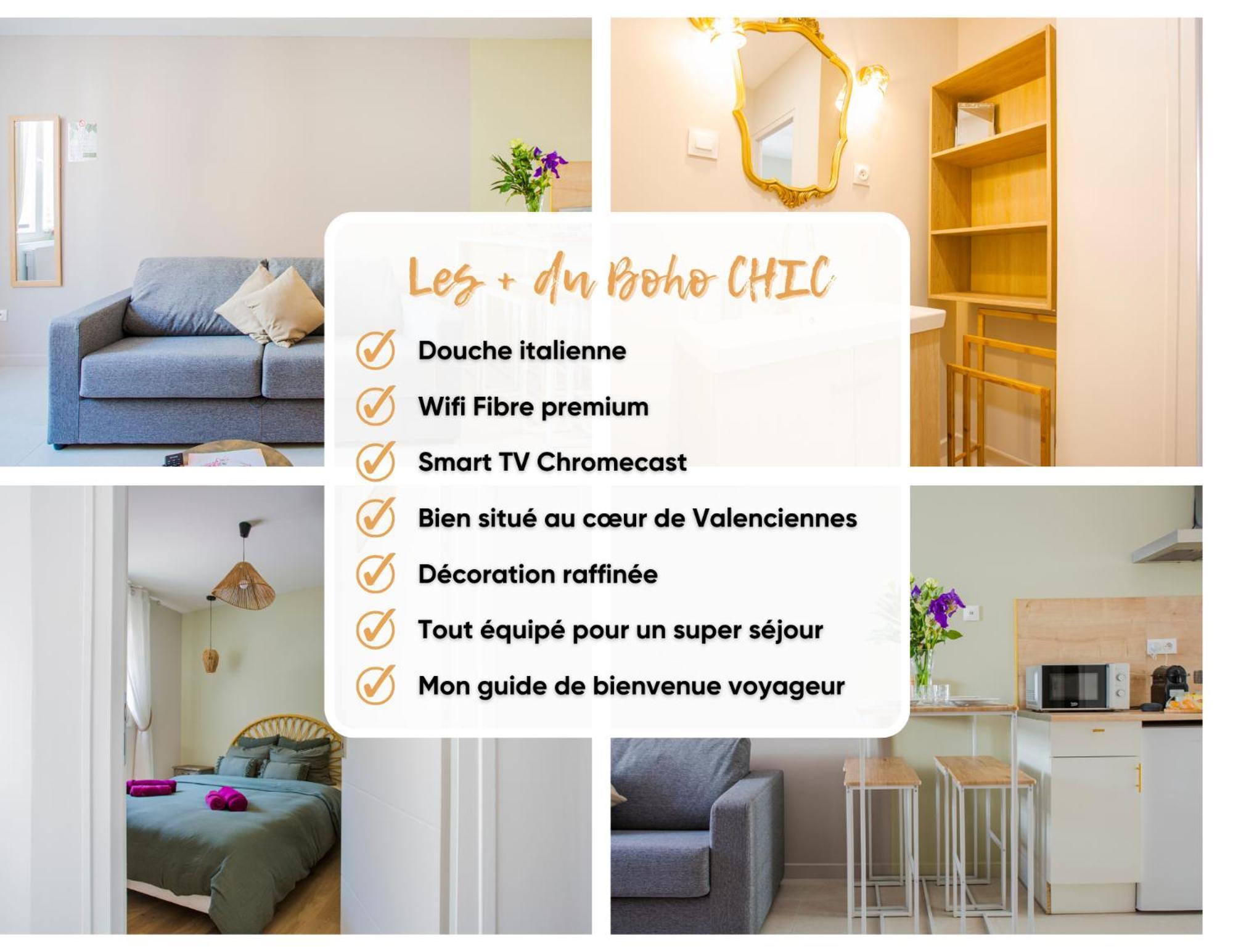 Ideal Pro & Couple - 2 Logements Theme Boho Chic Rdc & Dandy 1Er Etage - Quartier Calme - Jardin - Wifi Hd - Smart Tv - Parking Gratuit - Proche Centre & Transports - Ask Home Valenciennes Eksteriør billede